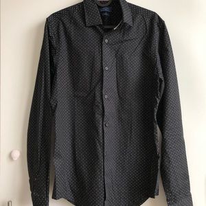 Zara Man Slim Fit Black Dress Shirt